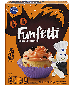 Mistura para Bolo de Chocolate Pillsbury Funfetti Slime com Confeitos Coloridos- Edição Halloween