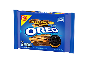 OREO Toffee Crunch Creme with Sugar Crystals Chocolate Sandwich Cookies 482g