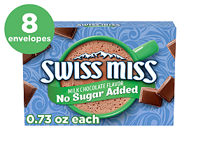 Swiss Miss No Sugar Added Milk Chocolate Flavored Hot Cocoa Mix 313g