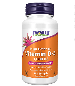 NOW Supplements Vitamin D-3