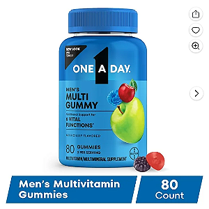 One A Day Mens Multivitamins Gummies with B Vitamins