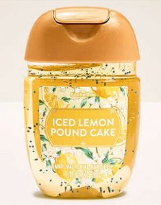 Bath & Body Works Alcool em Gel Iced Lemon Pound Cake 29ml