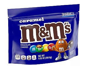 M&M Caramelo Chocolate tamanhos variados