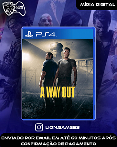 A Way Out - PS4 - Mídia Digital – Shopp Games