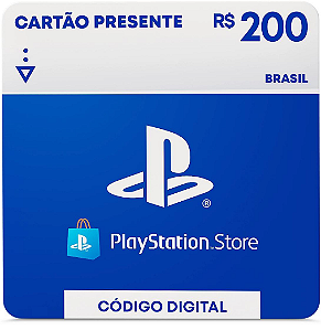 Playstation Store R$200 Reais - Código Digital