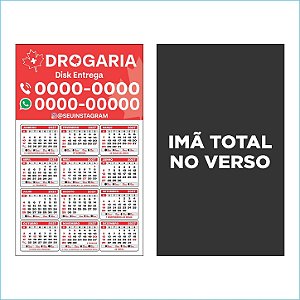 4. Ímã Calendário 2026 - Ímã total - 150x90 mm - 1.000 un