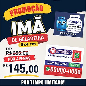 2. Ímã de geladeira - 50x40 mm - 1.000 un
