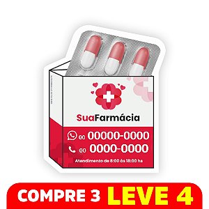 1. Ímã de geladeira 57x47 mm - Corte Personalizado - 1.000 un