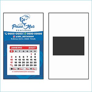 Ímã calendário folhinha 2027 - 150x90 mm