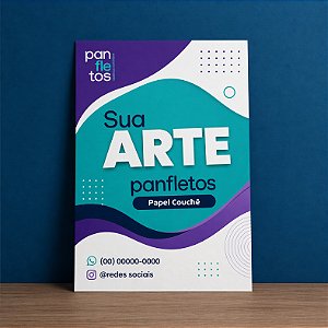 1. Panfleto 150x100 mm - 70g - Apenas frente