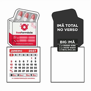3. Ímã 57x47 mm - CORTE ESPECIAL + CALENDÁRIO 2027 - 1.000 un