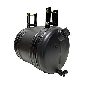 CJ BARRICA 16L PRETA S/ABA C/TAMPA CINTA METALICA