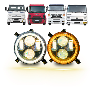 PAR FAROL LED 5,75 ANGEL 4300K LUZ AMARELA CARGO MB 1938S