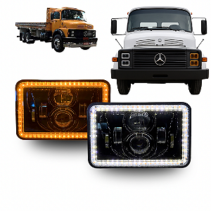 PAR DE FARÓIS LED ANGEL MB 1113 S/SUPORTES DRL SETA