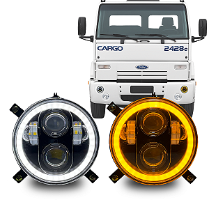 PAR FAROL LED 5,75 ANGEL CARGO 2001-2011 DRL SETA 6000K 2428 1317