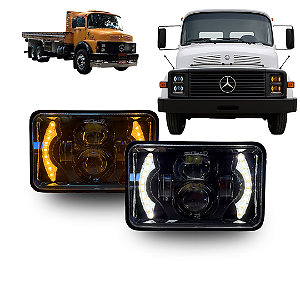 PAR DE FARÓIS LED MB 1113 S/SUPORTES DRL SETA