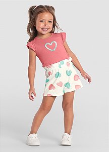 Conjunto Infantil Menina Brandili Tamanho  1-2-3