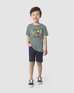 Camisa Infantil Menino Malwee Personagem Vingadores Licenciada Tamanho 4-6-8