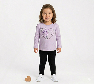 Conjunto Infantil Menina Leve Confortável Milon