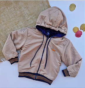 Jaqueta Infantil Menino Biogás Junior Forrada com Capuz e Zíper Inverno