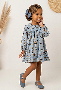 Vestido Infantil Menina Leve e Confortável Inverno Milon