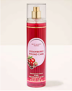 Body Splash Strawberry Pound Cake Bath & Body Works 236ml #progressiva