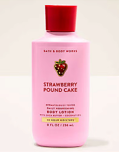 Loção Hidratante Corporal Strawberry Pound Cake Bath & Body Works 236ml #importado