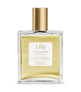 Óleo Acetinado Multifuncional Corpo e Cabelo Lily 50ml #progressiva