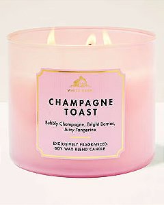 Vela Aromática 3 Pavios Champagne Toast Bath & Body Works #importado