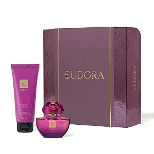 Kit Presente Dia das Mães Roxo Miniatura: Eau de Parfum 35ml + Loção Desodorante Hidratante Corporal 100ml #progressiva