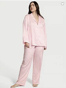 Pijama de Cetim Rosa Victoria’s Secret #progressiva