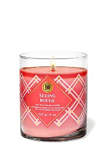 Vela Aromática 1 Pavio Seeing Rouge Bath & Body Works #importado #progressiva