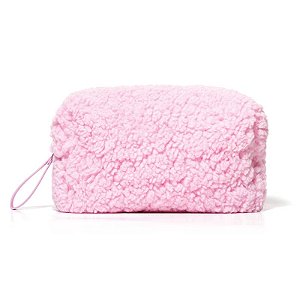 Nécessaire Rosa com Zíper Cuide-se Bem Doces Delírios Algodão Doce