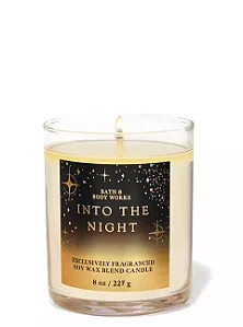Vela aromática 1 pavio Into The Night Bath & Body Works 227g #importado #progressiva