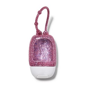 Suporte para Álcool em Gel Para Mãos Rosa Glitter Bath & Body Works