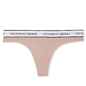 Calcinha Fio Dental em Algodão Nude Rosado Victoria’s Secret