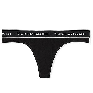 Calcinha Fio Dental em Algodão Preta