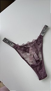 Calcinha de Renda Victoria’s Secret Rosê