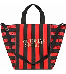 Bolsa Victoria’s Secret Larga Vermelha e Preta #progressiva