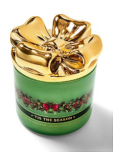 Vela Aromática 3 Pavios Natal Tis the Season Bath & Body Works
