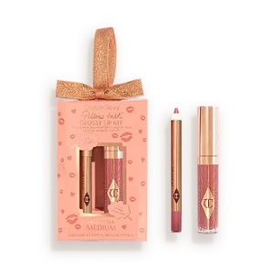 Charlotte Tilburry Pillow Talk Mini Glossy Lip Duo - Pillow Talk Medium