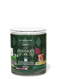 Vela Aromática 1 Pavio Sweet Whiskey Bath & Body Works