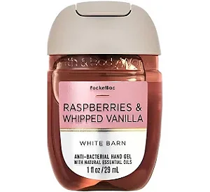 Álcool em Gel Para Mãos Raspeberries & Whipped Vanilla Bath & Body Works 29ml