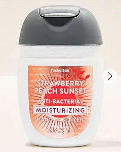 Alcool em Gel Strawberry Peach Sunset Bath & Body Works 29ml