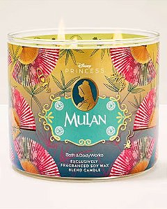 Vela Aromática 3 Pavios Mulan Corporal Bath & Body Works #princesas