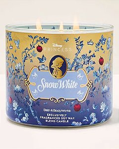 Vela Aromática 3 Pavios Branca de Neve Corporal Bath & Body Works #princesas