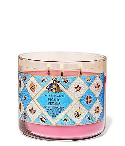 Vela Aromática 3 Pavios Picnic Petals Bath & Body Works