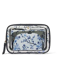 Necessaire Azul Florida Victoria’s Secret (3 peças)