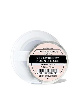 Refil para Suporte De Carro Strawberry Pound Cake Bath & Body Works