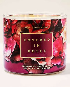 Vela Aromática 3 Pavios Covered in Roses Bath & Body Works
